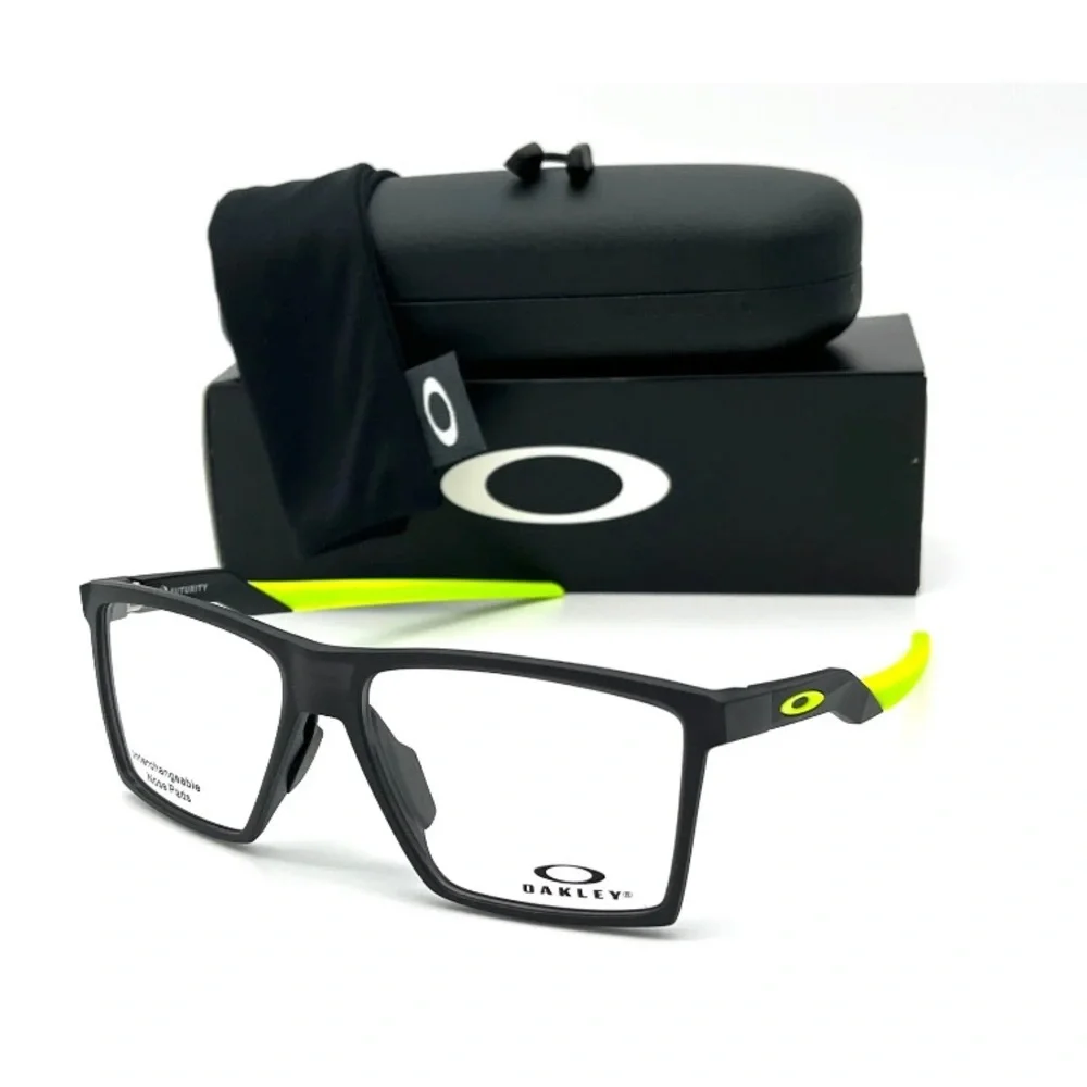 OAKLEY FUTURITY OX8052-0255 Stain Gray Smoke / Demo Lens 55mm Eyeglasses - Picture 2 of 4